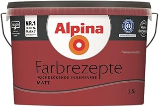 Alpina Farbrezepte Innenfarbe – Flammendes Herz matt – Wandfarben für einzigartige Farbwirku…