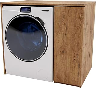 MRBLS_HOME Waschmaschinenschrank 96 X 88,5 X 62 cm (B/H/T) – Überbauschrank mit Stauraum für …