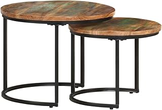 Furniture Item Home Nesting Tables 2 pcs Solid Reclaimed Wood-Möbel