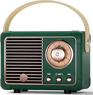 Mini Tragbarer Bluetooth Lautsprecher Coolen Retro Bluetooth Lautsprecher Perfekt für Zimmer Dek…