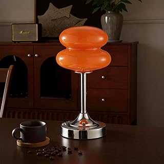 Cordless Mushroom Lamp Table Lamp for Bedroom, Battery Operate Mini Modern Mid Century Lamps,Uniq…