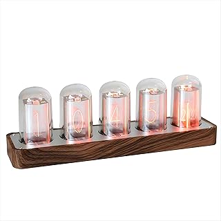 ClocTeck LED Nixie Uhr, Digital Nixie Tube Clock, Nixie Röhrenuhr, Und das WiFi synchronisieren,…