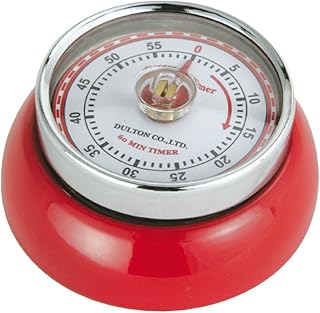 Zassenhaus Küchentimer SPEED , Rot , Ø 7 cm x 3 cm , Analoge Zeitanzeige mit Alarm-Funktion , D…