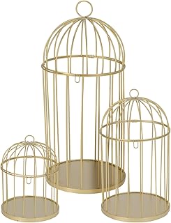 Metall Deko Vogelkäfige im 3er Set – Deko Käfig für Events Tischdeko & saisonale Arrangement…