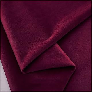 Samtstoff Baumwollsamtmaterial Polsterstoff Heimtextilien Hintergrundtuch Meterware – 146cm Breit…