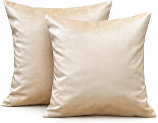 Kissenbezug 40×40 cm Kissenbezüge 2er Set Kissen Samt Kuschelkissen Zierkissen Dekokissen für S…
