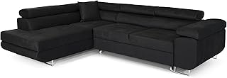 Ecksofa mit Schlaffunktion PASTI L-Form, Sofa Couch mit Bettkasten, 3-Sitzer Eckcouch, Schlafsofa…