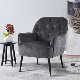 IWMH Sessel Wohnzimmer Schlafzimmer, Lazy Lounge Cocktailsessel Bequemer mit Armlehnen und Einer …