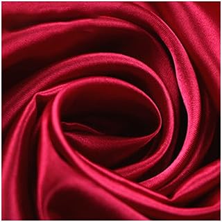 NIANTONG 150 cm Breit Seide Stoff Meterware Für Kleid Rock Abendkleid Pyjama Kleider BettwäSche…