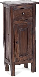 DESIGN DELIGHTS Holz FLURSCHRANK Plant 80″ | 80x36x25cm (HxBxT), Mahagoni Recyclingholz | Shabby …