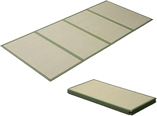 EMOOR Japanische Tatami Matte 100 x 200cm Natürliches Igusa Binsengras (Ungefärbt), Faltbare Ig…