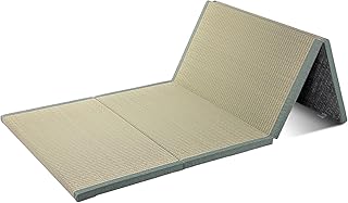 Japanische Tatami Matte 90×200 cm, Faltbare Tatami Matte aus Natürlichem Igusa Binsengras, Igusa…