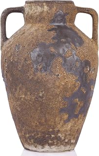 Rustikale Vintage-Vase, Terrakotta-Dekoration, Terrakotta-Vase, gealterte Farm-Dekoration, dekora…