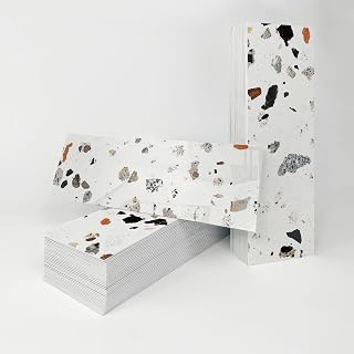 Alwayspon Vinyl-Wandfliesen-Aufkleber mit Terrazzo-Effekt, selbstklebende Spritzrückwand, schäu…
