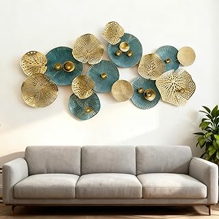 Blissio 3D Groß Wanddeko Wohnzimmer – Flexibel Aufhängbar | 130×57cm,mit Montagezubehör,fü…