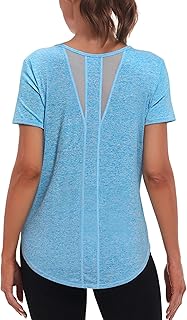 UV Shirt Damen Kurzarm Sportshirt Leicht für Lauftraining Outdoor | UPF 50+, Kühlendes Gefühl,…