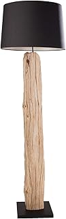 invicta INTERIOR Riesige Design Stehlampe ROUSILIQUE Treibholz Lampe Lampenschirm schwarz Handarb…