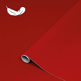 d-c-fix Möbel-Klebefolie Velours Rot 45 cm x 1 m | Samt-Stoff selbstklebende Deko-Folie für Kü…