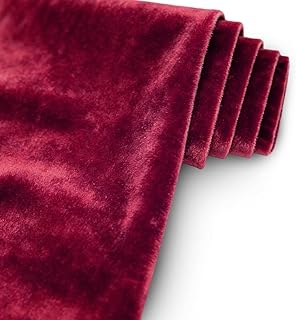 2m Pannesamt Stoff Brilliant Samt 160cm Breit, Samtstoff KEINE Meterware Glänzender Stretch Samt…