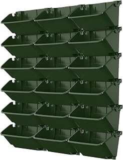 H?ngende vertikale Wand Pflanze, Wandmontierter Pflanztasche Taschen Wandgarten Vertikaler Garten…