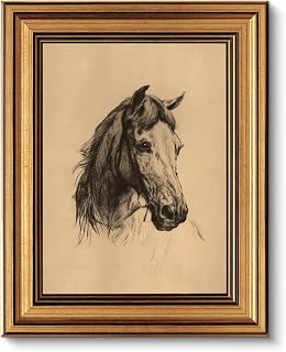 ARPEOTCY Vintage Goldener Rahmen Wandbilder Wohnzimmer, Wanddeko mit, Leinwand Bilder Wandbilder …