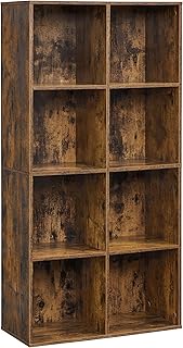 VASAGLE Custos Kollektion – Bücherschrank, Bücherregal, mit 8 Fächern, Büroregal, Würfelrega…