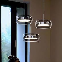 LED Pendelleuchte Kristall Glas Hängelampe Esstisch LED Hängeleuchte Höhenverstellbar Für Ess…