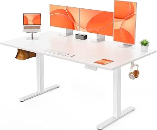 ErGear Elektrisch Höhenverstellbarer Schreibtisch 140×70 cm, Schreibtisch Höhenverstellbar mit …