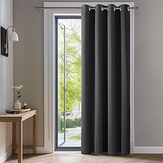 Deconovo Vorhänge Blickdicht Verdunklungsvorhang H214 x B132 cm Gardine mit Ösen Raumteiler Vor…