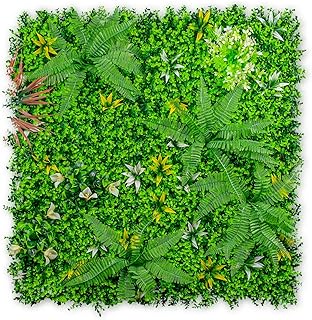 Künstliche Pflanzenwand 1x1m – Premium Green Wall für Innen & Außen, UV-beständig & pflegelei…