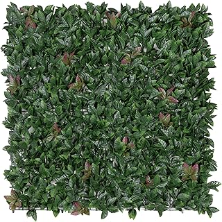 Kunstpflanzen Wand VIONA 100×100 cm Heckenpanel – UV-beständige künstliche Pflanzenwand aus 1…
