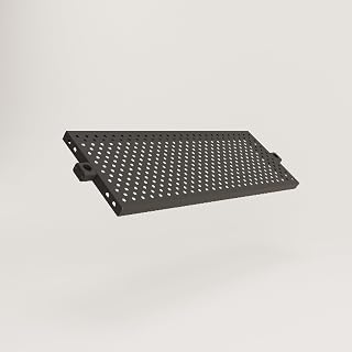 pamo Regalboden Metall schwarz inkl. Montagezubehör 92,5 x 30,5 cm | 1er Set I höhenverstellbar…