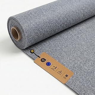 Filz ULTRAFLEX 100×200 cm, Grau, Filzstoff Meterware, 300 g/m², Schallisolierend Bezugsstoff Fle…