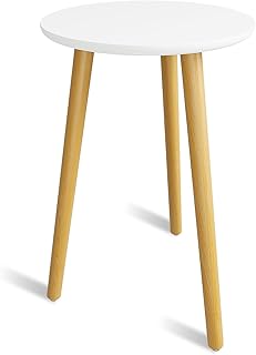 Bamworld Blumenständer Hoch – Moderner Beistelltisch & Pflanzenständer aus Holz, Rundes Desig…