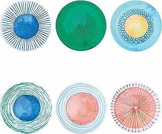 Villa d’Este Home Tivoli Platzteller Ø 33 cm aus Kunststoff PP, Marea 6er Set