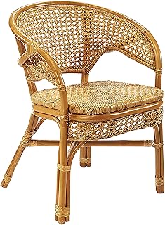 Kobolo Stuhl Rattanstuhl Sessel Rattansessel -Nimes- mit Wiener Geflecht – Natur