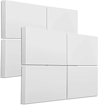 8 Schallabsorber Elemente aus Basotect G+ zur Verbesserung der Raumakustik/je 825x550x50mm