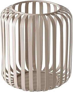 Boltze Windlicht Viki (Leuchter aus Eisen, Beige, Rund, 13 x 13 x 15 cm Lichtlein) 2045506