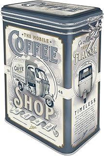 Nostalgic-Art Retro Kaffeedose, 1,3 l, Ape – Coffee Shop – Geschenk-Idee für Italien-Fans, B…