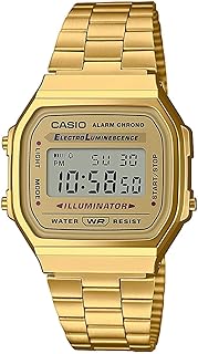Casio Unisex Erwachsene Digital Quarz Uhr mit Edelstahl Armband