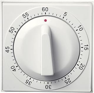 Westmark Kurzzeitmesser, Mechanisch, Für 60 min, Retro-Look, Kunststoff, Retro, Weiß/Schwarz, 1…