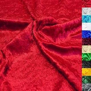 TOLKO 1m Pannesamt Stoff Meterware | glänzender Stretch Samt 145cm breit für Vorhänge Gardinen…