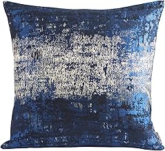 THE-TINOART Jacquard-Kissenbezüge, abstrakt, Marineblau, Gold, Glitzer, nur dekorative Kissenbez…