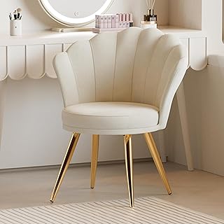 Aivermeil Esszimmerstühle Samt • Muschelsessel mit Rückenlehne & Armlehnen • Schminktisch S…