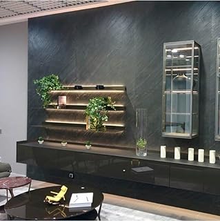 Wandverkleidung Schieferfurnier 200 x 100 cm Steinfliesen Universal Kaminrückwand Dusche Boden E…