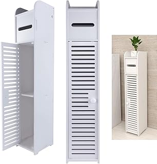 Lucn Kleiner Badezimmer-Eckschrank mit Türen und Regalen, schmales Waschbecken für Wohnzimmer, …