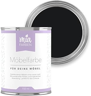miafarben Möbelfarbe für Holz 750ml, Kreidefarbe, Möbellack ohne schleifen, Kreidelack (Tiefes…