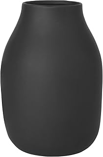 blomus -COLORA- Vase L aus Steingut, Peat, hergestellt in hochwertiger Handarbeit, elegante und d…