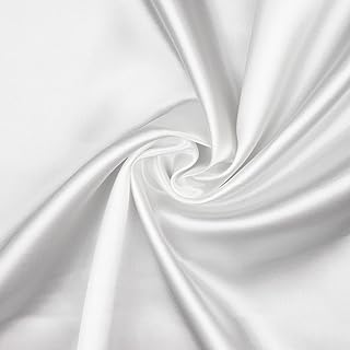 Hans-Textil-Shop Stoff Meterware Uni Glanz Satin – 1 Meter, Deko, Bekleidung, Vorhänge, Karneval…