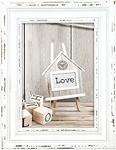 ZEP SY957W Rivoli Holzbilderrahmen, Holz, vintage look / weiß, 13 x 18 cm